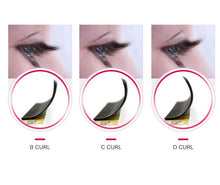 Download the picture to the gallery viewer, Eyelashes extensions curl guide - lashop.ch - online shop Switzerland