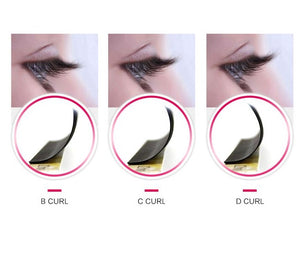 Eyelashes extensions curl guide - lashop.ch - online shop Switzerland